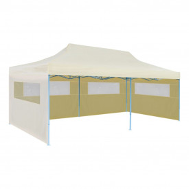 Cort de petrecere pliabil crem 3 x 6 m - Img 2
