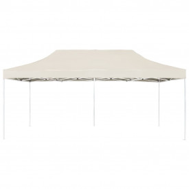 Cort de petrecere pliabil profesional, crem, 6 x 3 m, aluminiu - Img 2