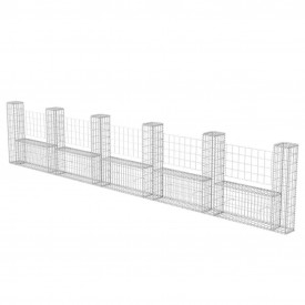 Coș Gabion în formă de U din oțel 570 x 20 x 100 cm - Img 2