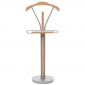 Cuier pentru costum, 45 x 35 x 107 cm, natural - Img 2