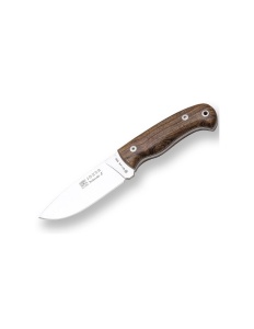 Cutit Joker Montes II Outdoor, maner lemn de nuc, cu teaca piele