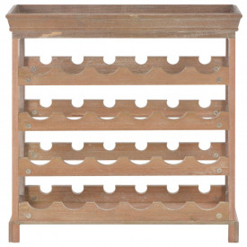 Dulap de vinuri, 70x22,5x70,5 cm, MDF, maro - Img 3