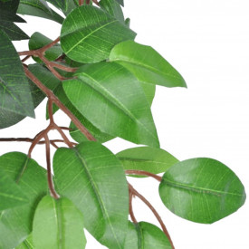 Ficus artificial cu aspect natural și ghiveci, 110 cm - Img 2