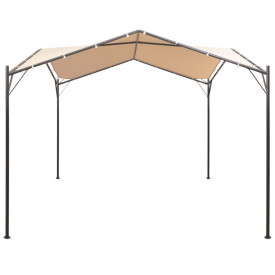 Foișor pavilion, cort, baldachin, 3x3 m oțel, bej - Img 2