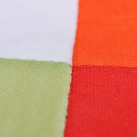 Fotoliu cub, picioare cromate, model Patchwork, material textil - Img 6