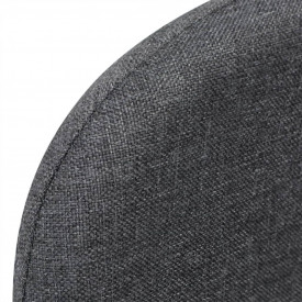 Fotoliu extensibil material textil 59,5x72x72,5cm gri închis - Img 4