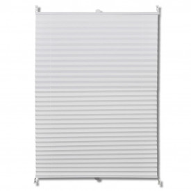 Jaluzea plisată 50 x 125 cm Alb - Img 2