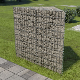 Jardinieră gabion, 75x75x100 cm, oțel galvanizat