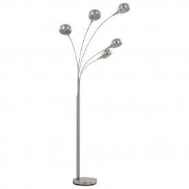Lampă de podea, argintiu, 200 cm, 5 x E14 - Img 2