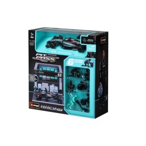 Macheta Bburago 1:43 Formula Pit Pass – Mercedes AMG Petronas W15 Team #63 George Russell Bb38452/63 - Img 2