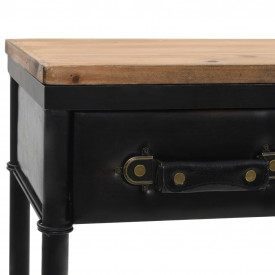 Masă consolă, MDF și lemn de brad, 100 x 33,5 x 80 cm - Img 5