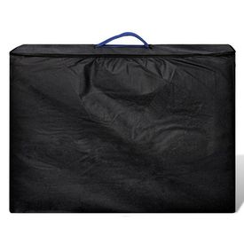 Masă de masaj pliabilă 2 părți cadru din aluminiu Albastru - Img 3