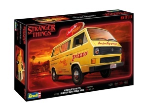 Masina Revell Argyles Vw T3 Surfer Boy Pizza Van: S.Things Scara 1:25 Rev07725 - Img 2
