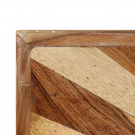 Măsuță de cafea din lemn masiv de mango, 90x55x36 cm - Img 5