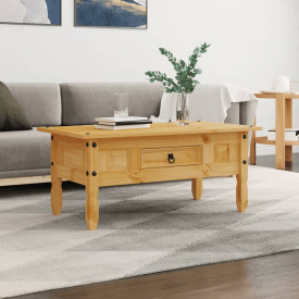 Măsuță de cafea stil Corona din pin mexican 100 x 60 x 45 cm