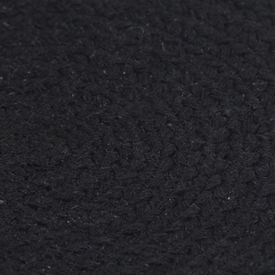 Naproane, 4 buc., negru, 38 cm, bumbac, rotund - Img 2