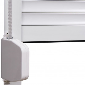 Oblon rulant, alb, 100 x 120 cm, aluminiu - Img 4