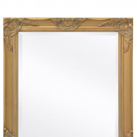 Oglindă de perete în stil baroc, 100 x 50 cm, auriu - Img 7