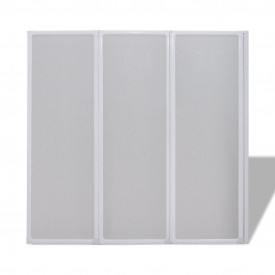 Panou separeu pentru baie 141 x 132 cm Pliabil în 3 - Img 3
