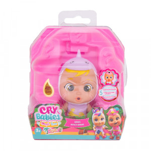 Papusa IMC Bebelus Mini Cry Babies Beach Finny, 910447 - Img 4