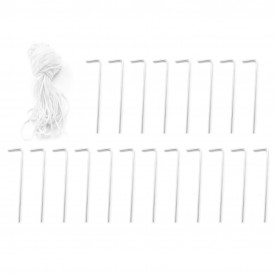 Pavilion de grădină 3 x 12 m, alb - Img 7