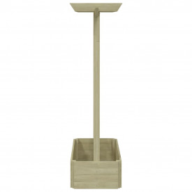 Pergolă de grădină cu jardinieră 162 x 56 x 204 cm, lemn - Img 3