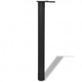 Picioare de masă reglabile, Negre, 710 mm, 4 buc. - Img 2