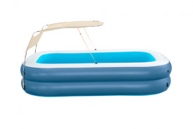 Piscina Gonflabila Family Bestway cu Parasolar 254 X 178 X 140 cm, 54449 - Img 2
