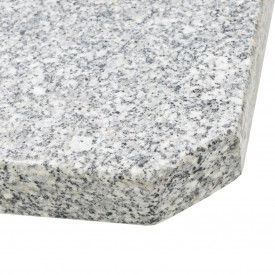 Placă de greutate umbrelă, gri, 25 kg, granit, pătrat - Img 5