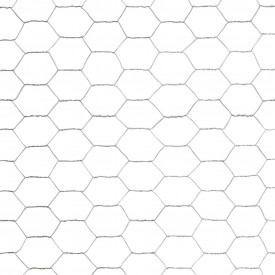 Plasă de sârmă, argintiu, 25x1,2 m, oțel galvanizat, hexagonal - Img 4