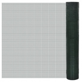 Plasă gard cu izolație PVC 1 m x 25 m ochi 19 x 19 mm