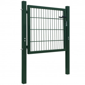 Poartă 2D pentru gard (simplă) 106 x 130 cm, verde - Img 2
