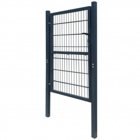 Poartă 2D pentru gard (simplă) 106 x 230 cm, gri antracit - Img 3