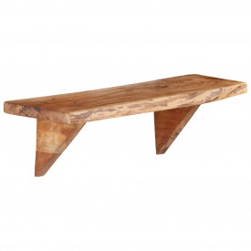 Rafturi de perete, 2 buc., 60x20x16 cm, lemn masiv de acacia - Img 8