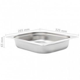 Recipiente Gastronorm 4 buc. GN 1/2 65 mm oțel inoxidabil