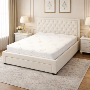 Saltea ortopedica Magic Micro One 180x200x23 cm, arcuri pocket, 7 zone confort, husa detasabila tricot, fermitate medie