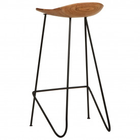 Scaune de bar, 2 buc.,41x36x76 cm, lemn masiv de acacia - Img 4