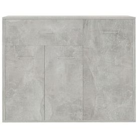 Servantă, gri beton, 88 x 30 x 70 cm, PAL - Img 2