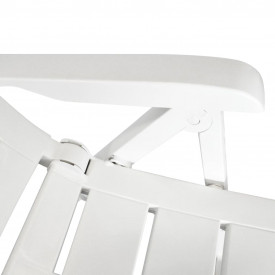 Set bistro de exterior, 3 piese, alb, 101 x 68 x 72 cm - Img 8