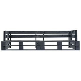 Set canapea grădină paleți perne gri, 2 piese, lemn de pin FSC - Img 3