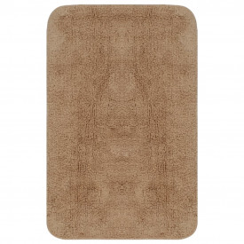 Set covorașe baie, 3 piese, bej, textil - Img 2