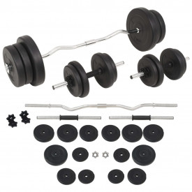 Set de haltere și gantere, 60 kg