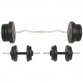 Set de haltere și gantere, 60 kg - Img 2