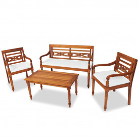 Set mobilier de grădină Batavia, 7 piese, tec