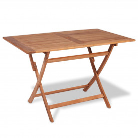 Set mobilier grădină, 5 piese, lemn masiv de tec - Img 2