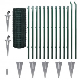 Set plasă cu tăruși + stâlpi Eurofence 25 x 1,2 m - Img 2