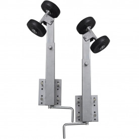 Set suport remorcă pentru barcă, cu roți, 2 buc, 59 - 84 cm