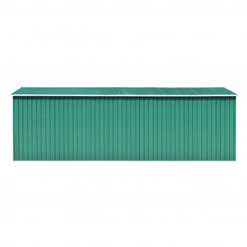 Șopron de grădină, 257x580x181 cm, verde, metal - Img 4
