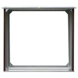 Șopron depozitare lemne, maro, 172x91x154 cm, oțel galvanizat - Img 2