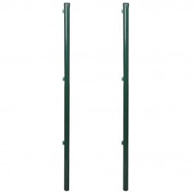Stâlp pentru gard/ plasă, 115 cm, 2 bucăți